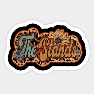Stands Proud Name Personalized Retro Flowers Beautiful Sticker